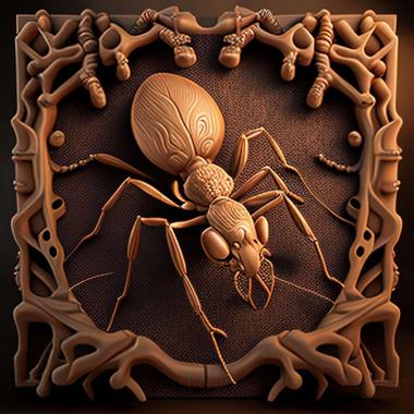 3D модель Pheidole praeusta (STL)